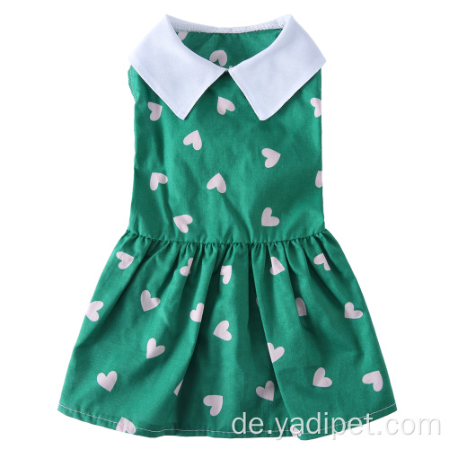 Grüne Sommerkatze Hundekleid Welpenkleidung